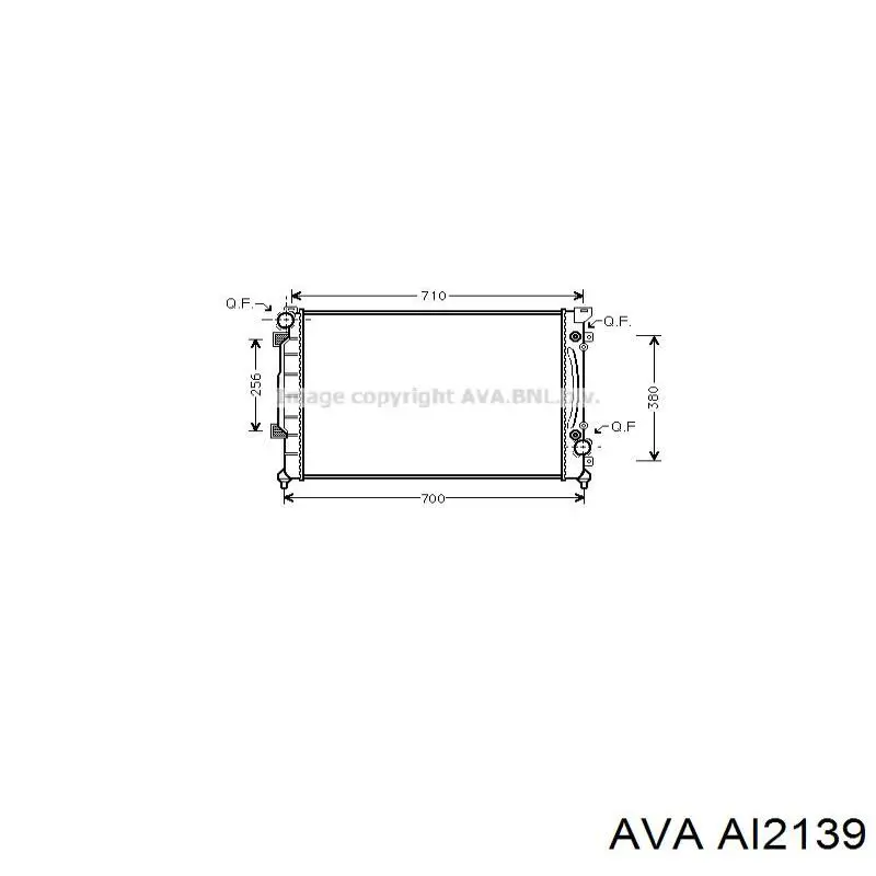 Радіатор охолодження AVA AI2139