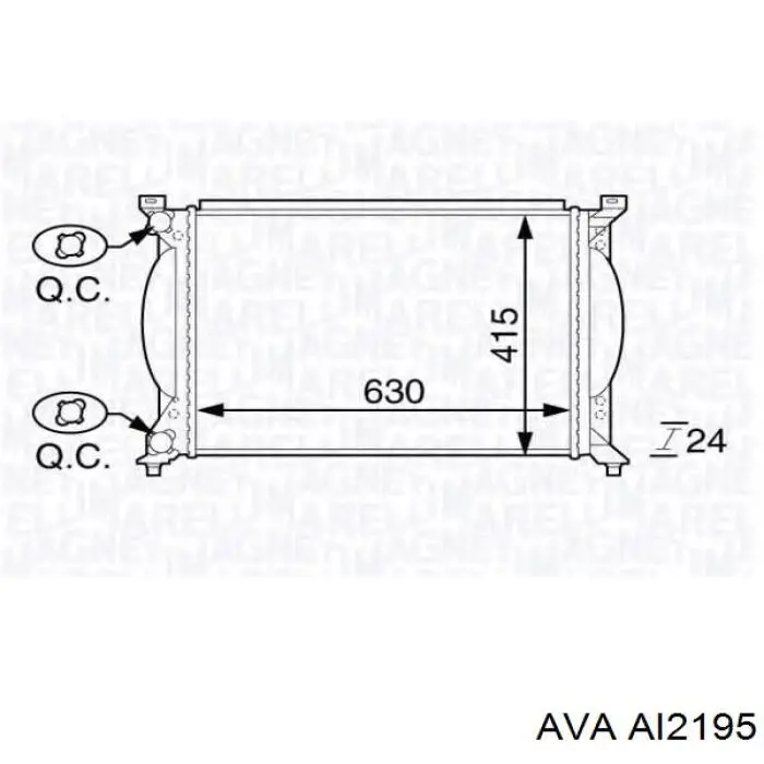 Радіатор охолодження AVA AI2195