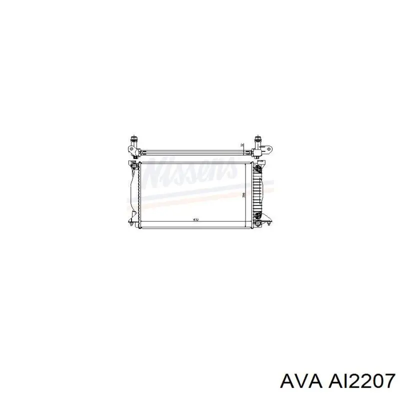 Купити AI2207 AVA Радіатор двигуна