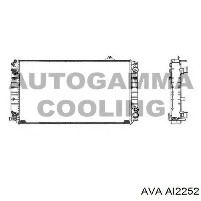 Радіатор охолодження двигуна AI2252 AVA