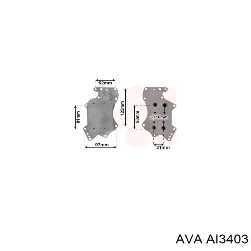Купити AI3403 AVA Радіатор масляний