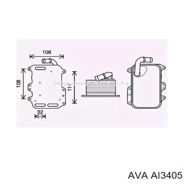 Купити AI3405 AVA Радіатор масляний