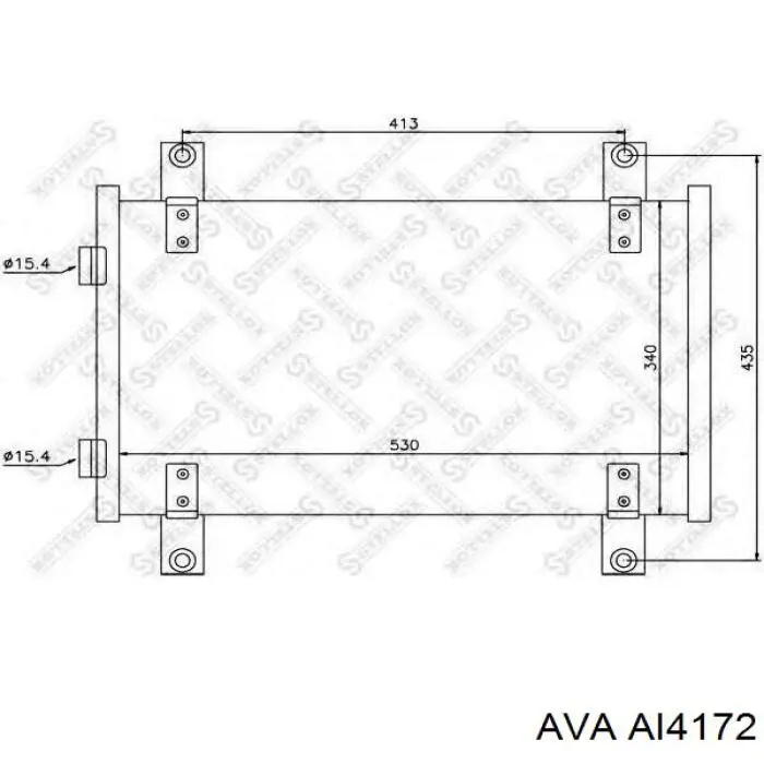 Радіатор інтеркулера AVA AI4172