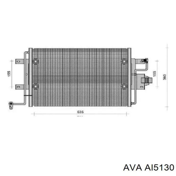 Радіатор кондиціонера AI5130 AVA