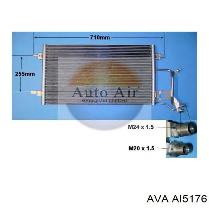 Радіатор кондиціонера AI5176 AVA