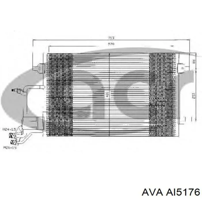 Конденсатор кондиціонера AVA AI5176 ціна, від 72.62 USD