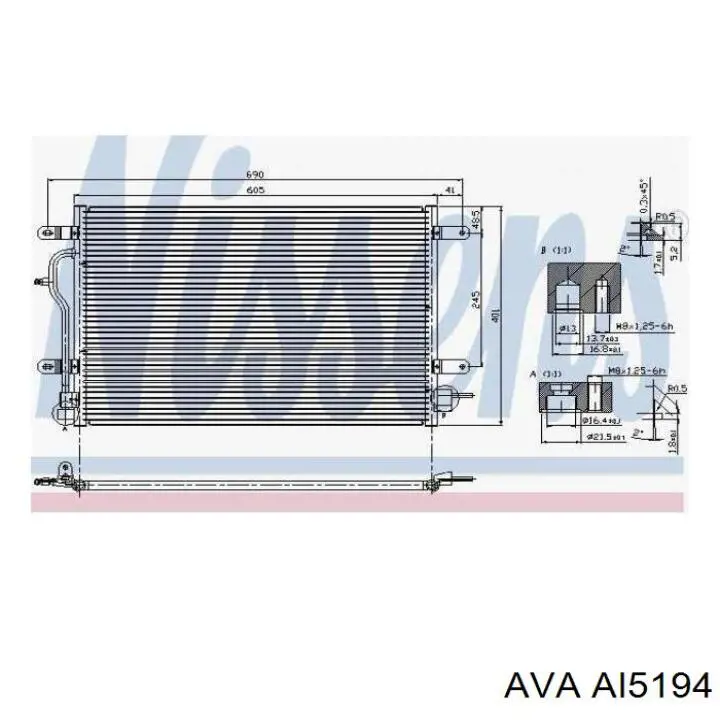AI5194 AVA радіатор кондиціонера