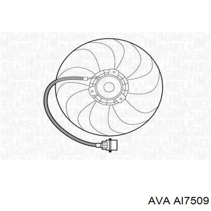 AI7509 AVA Електровентилятор радіатора