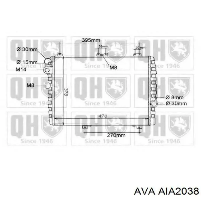 Радіатор основний Polcar 130908A5 ціна, від 43.64 USD