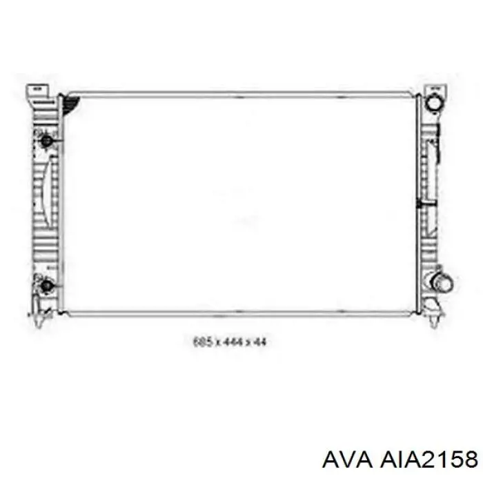 Купити AIA2158 AVA Радіатор двигуна