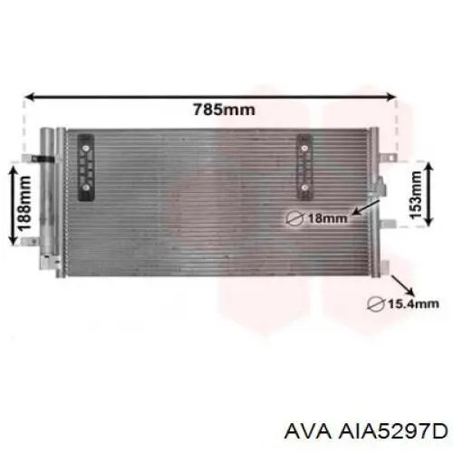 Радіатор кондиціонера AIA5297D AVA