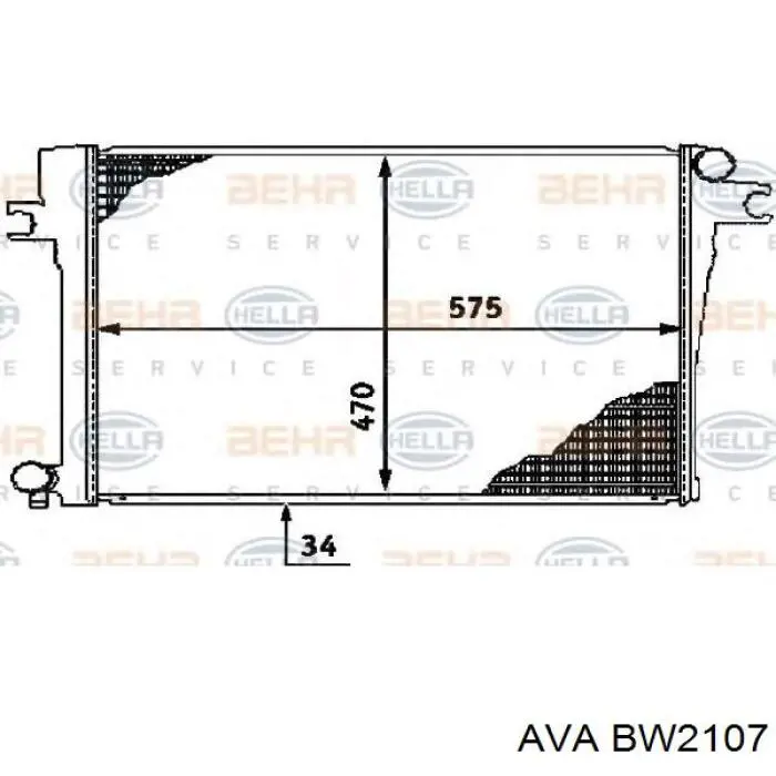 Радіатор основний BMW 17111712484 ціна, від 581.50 USD