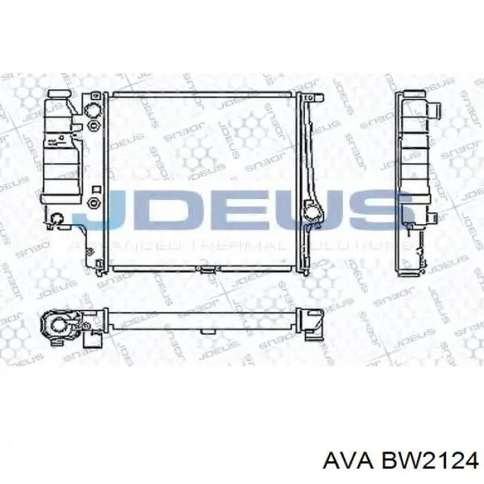 Радіатор BW2124 AVA