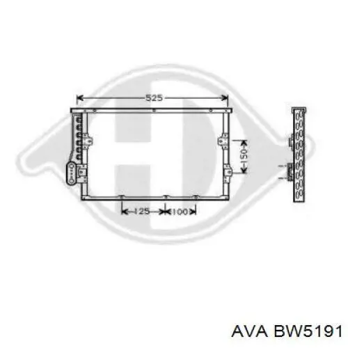 Купити BW5191 AVA Радіатор системи охолодження кондиціонера