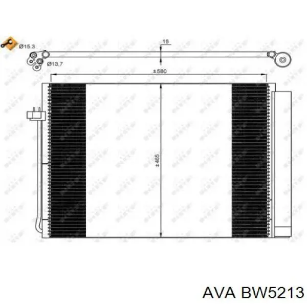 Купити BW5213 AVA Радіатор системи охолодження кондиціонера