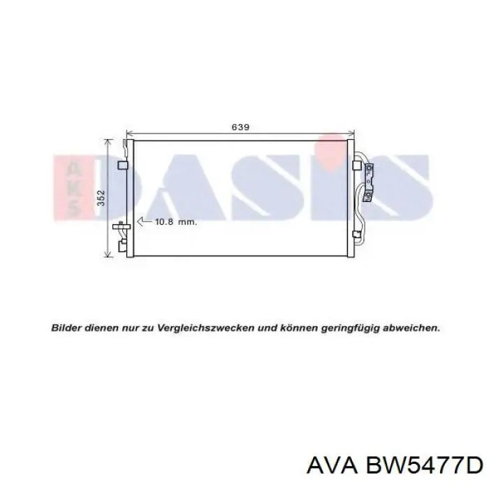 Конденсатор кондиціонера AVA BW5477D ціна, від 109.27 USD