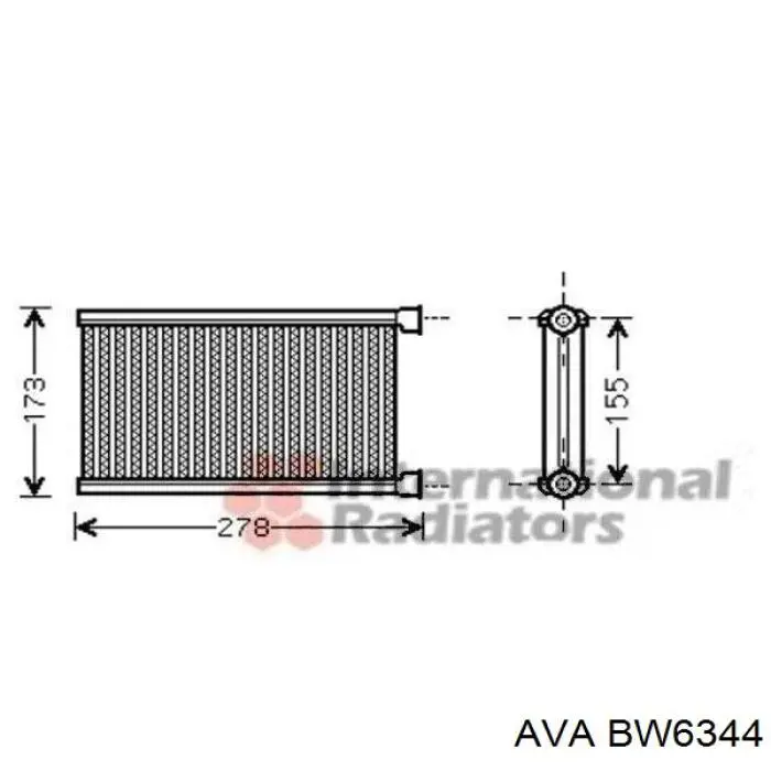 Купити BW6344 AVA Теплообмінник