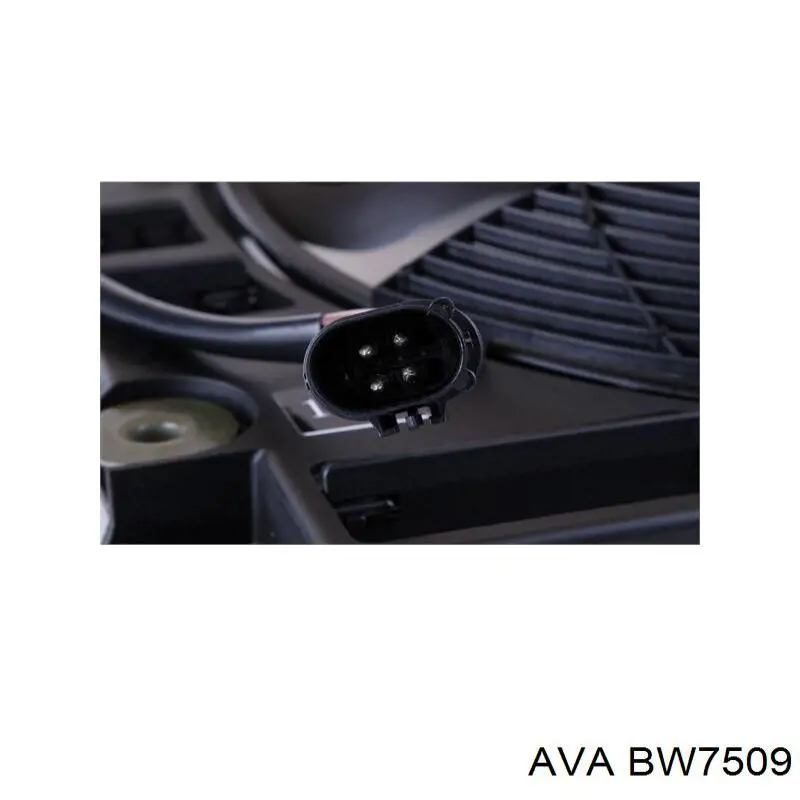 BW7509 AVA Дифузор радіатора кондиціонера, в зборі з крильчаткою і двигуном