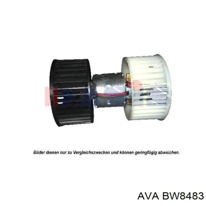 Вентилятора пічки BW8483 AVA