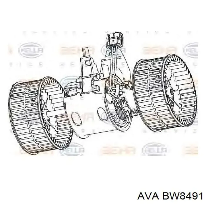 Вентилятора пічки BW8491 AVA