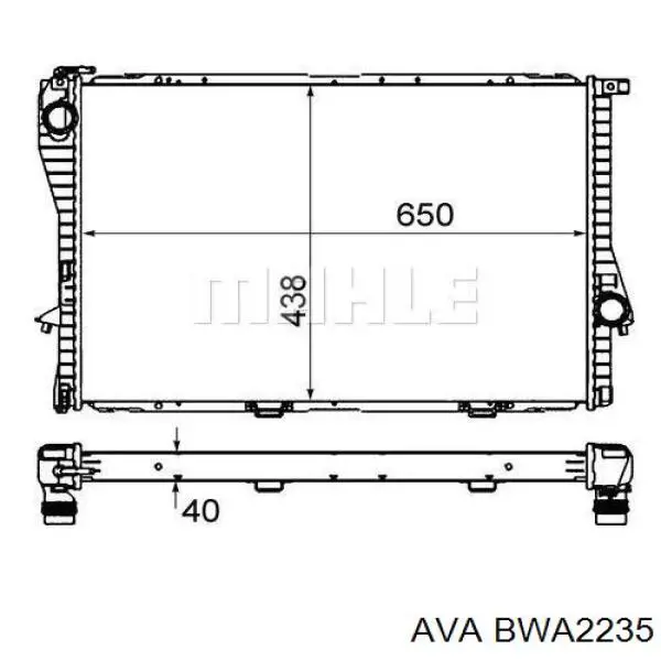 Купити 1436062 BMW Радіатор двигуна