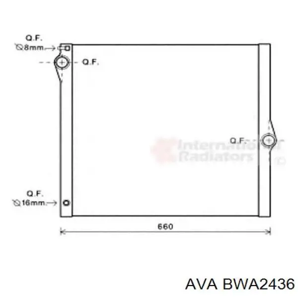 Радіатор BWA2436 AVA