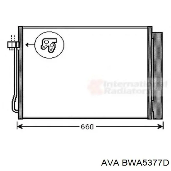 BWA5377D AVA радіатор кондиціонера