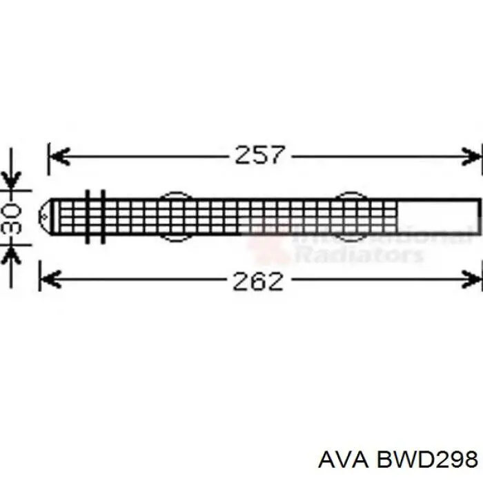 Ресивер-осушувач кондиціонера AVA BWD298 ціна, від 19.33 USD