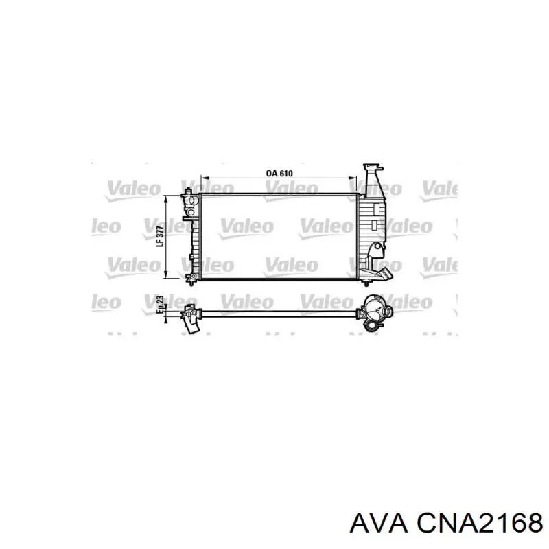 Радіатор охолодження AVA CNA2168