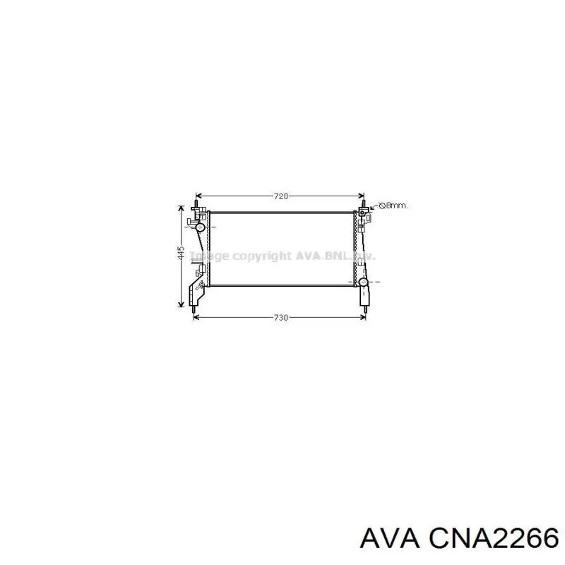 CNA2266 AVA радіатор охолодження двигуна
