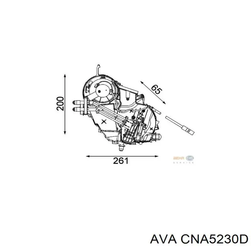 Радіатор кондиціонера CNA5230D AVA