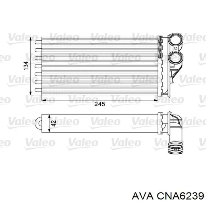 CNA6239 AVA радіатор пічки (обігрівача)