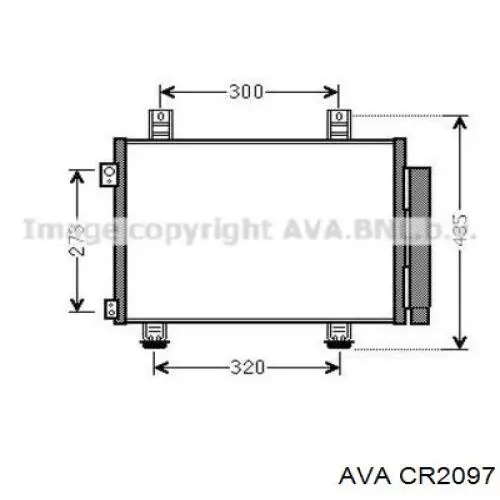 Радіатор охолодження AVA CR2097