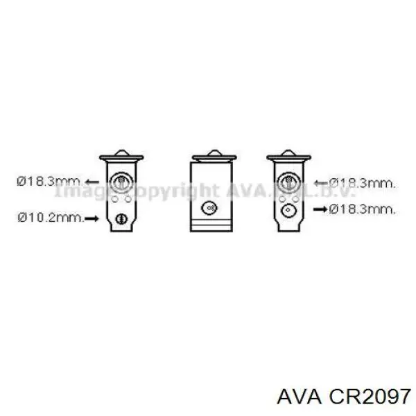 CR2097 AVA Радіатор охолодження двигуна