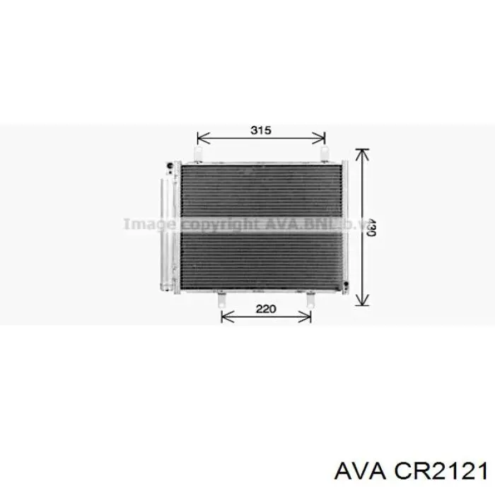 Купити CR2121 AVA Радіатор двигуна
