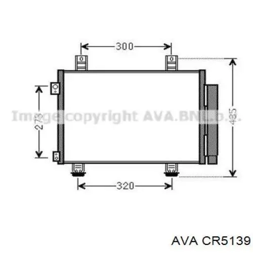 Купити CR5139 AVA Радіатор системи охолодження кондиціонера