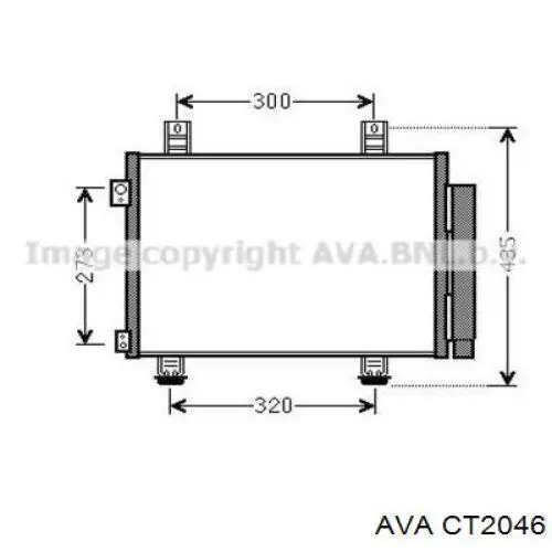 Радіатор CT2046 AVA