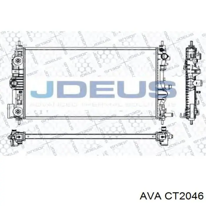 Купити CT2046 AVA Радіатор двигуна