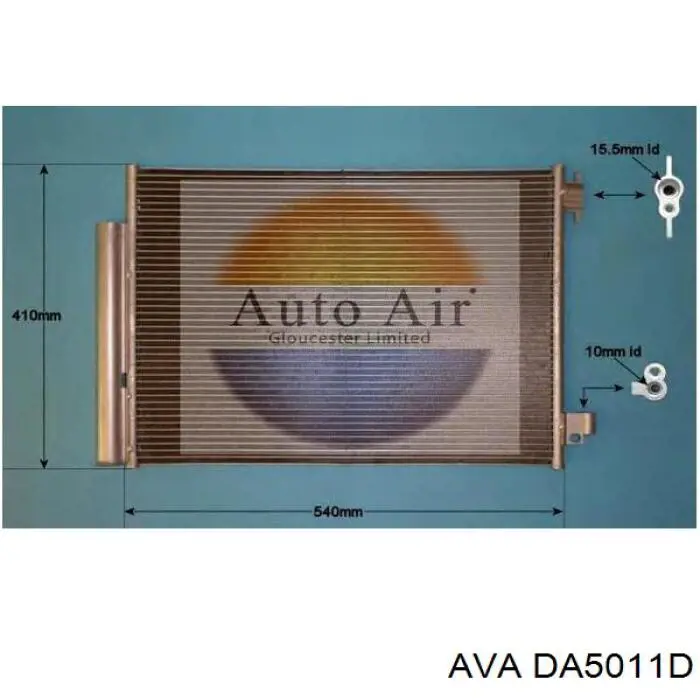 Радіатор кондиціонера DA5011D AVA