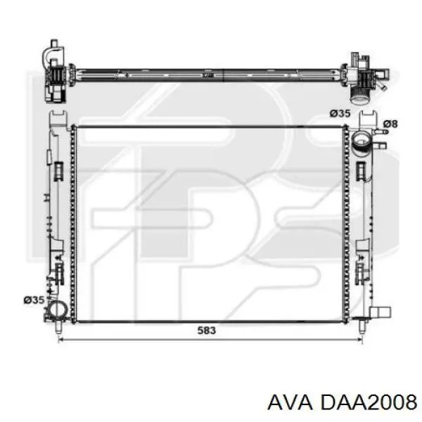 Радіатор основний AVA DAA2008 ціна, від 75.23 USD