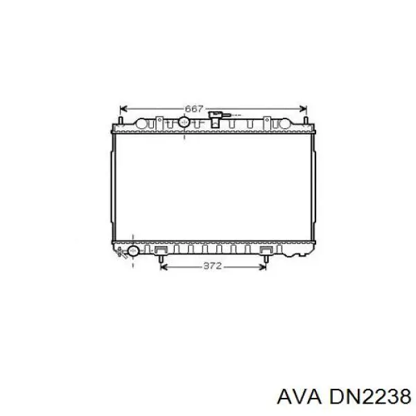 Купити DN2238 AVA Радіатор двигуна