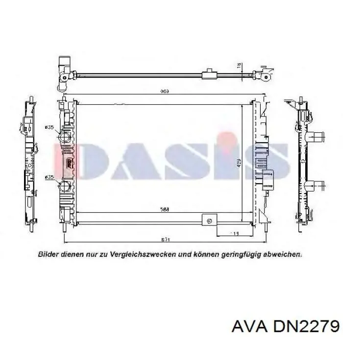 Радіатор DN2279 AVA