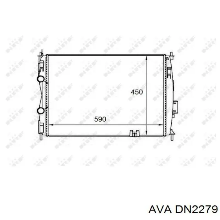 Радіатор основний AVA DN2279 ціна, від 153.42 USD