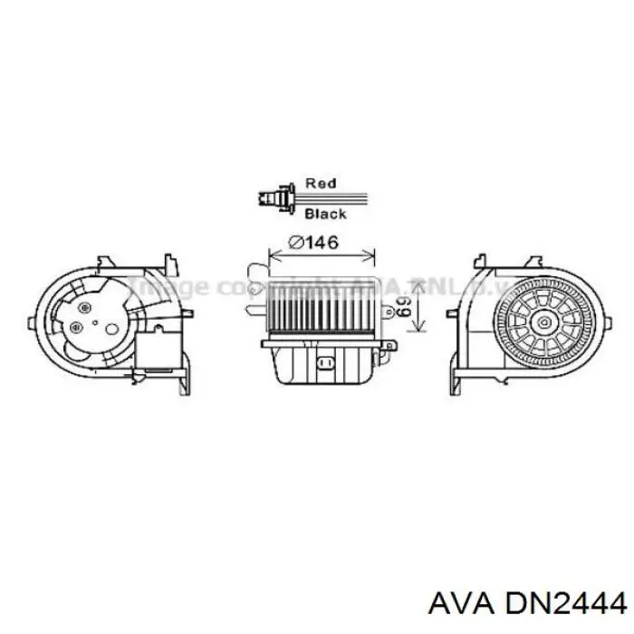 Купити DN2444 AVA Радіатор двигуна