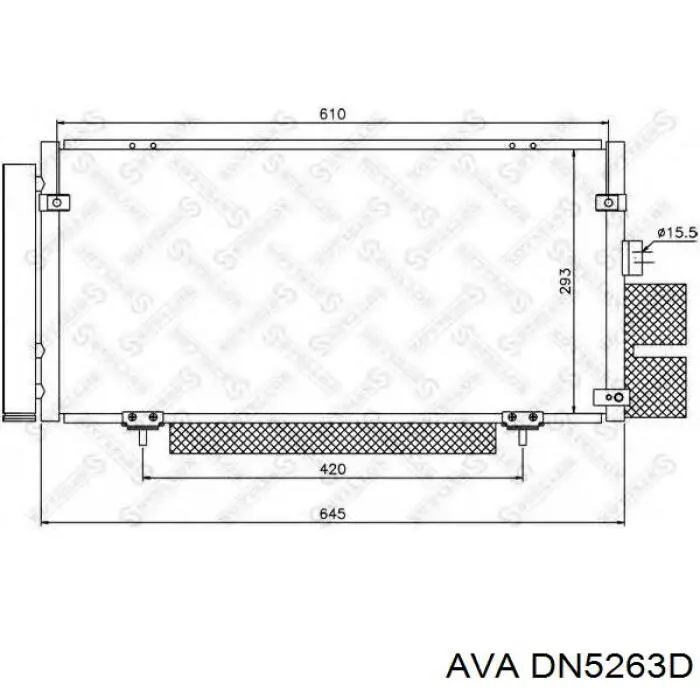 DN5263D AVA радіатор кондиціонера