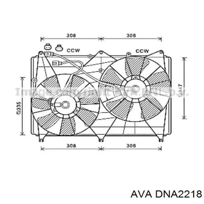 DNA2218 AVA Радіатор охолодження двигуна