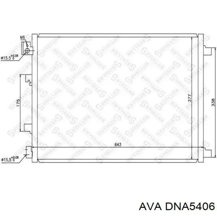 Радіатор кондиціонера DNA5406 AVA