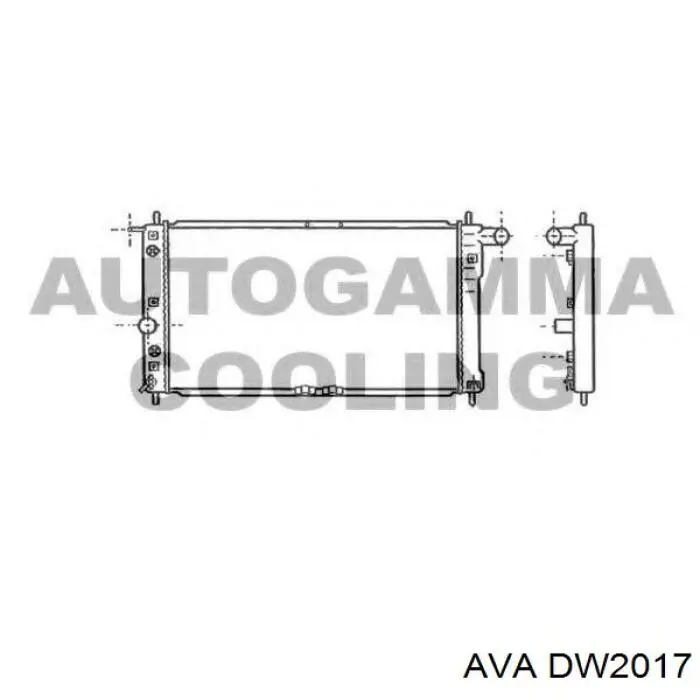 Радіатор основний AVA DW2017 ціна, від 66.37 USD