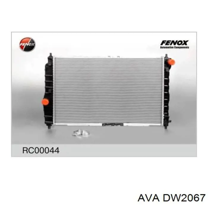 DW2067 AVA радіатор охолодження двигуна
