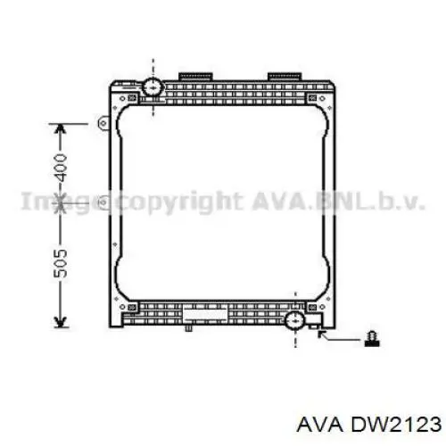 Радіатор основний AVA DW2123 ціна, від 125.84 USD